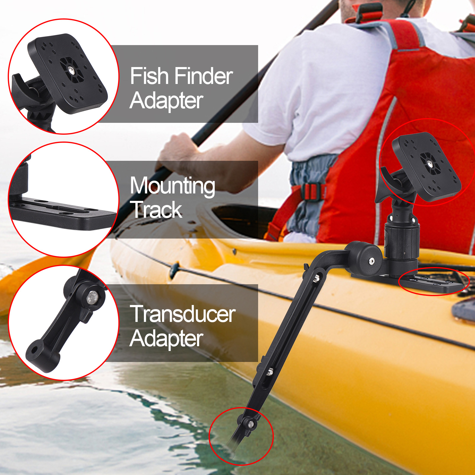 Kayak Fish Finder Mounting Pla - Fish Finder Mount ulasan dan harga