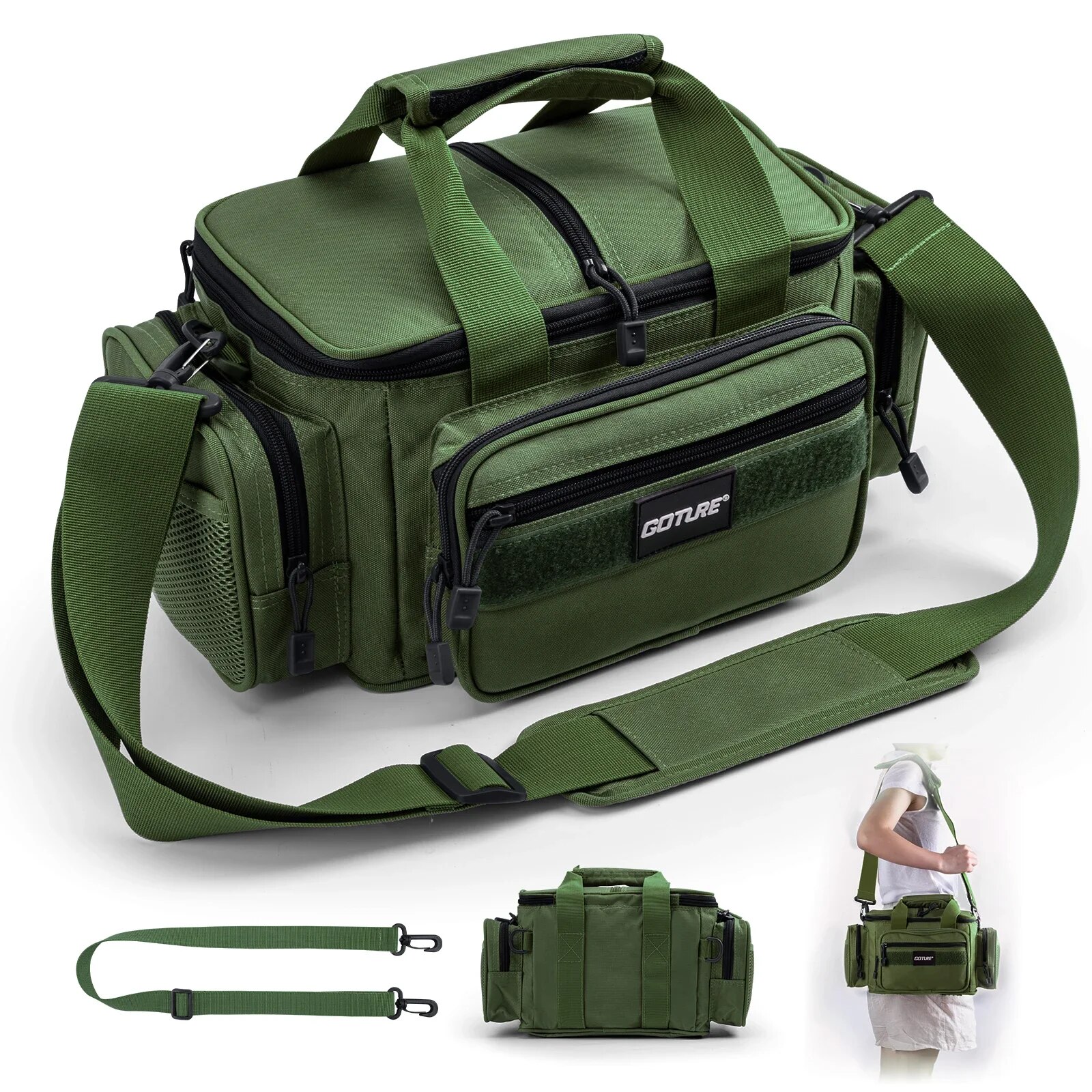 Goture Fishing Tackle Bags 38* - Fish Finder Case ulasan dan harga