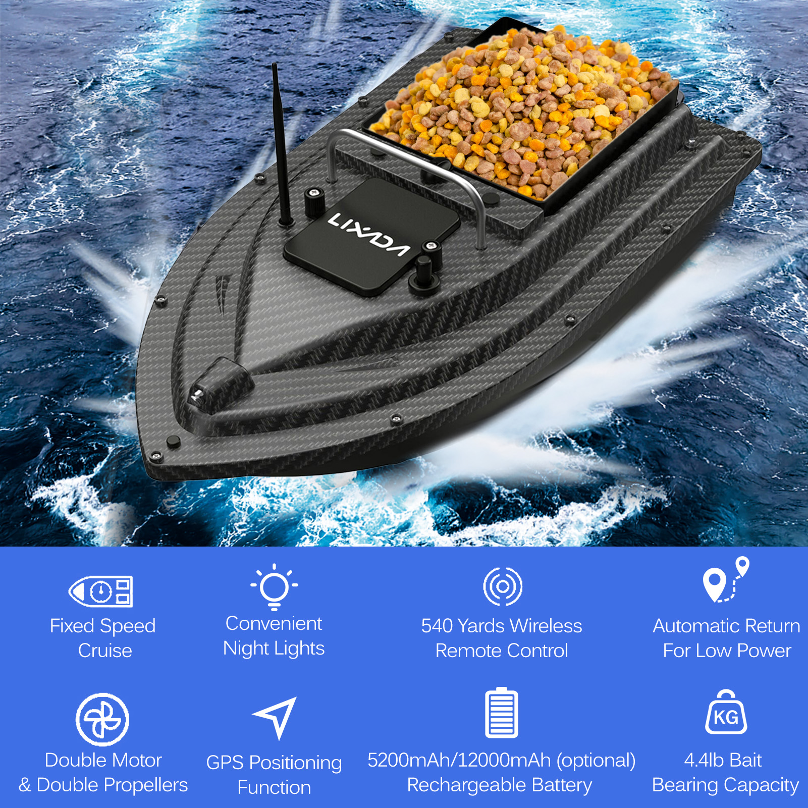 Fishing Bait Boat GPS Fishing  - Fishing Gps ulasan dan harga