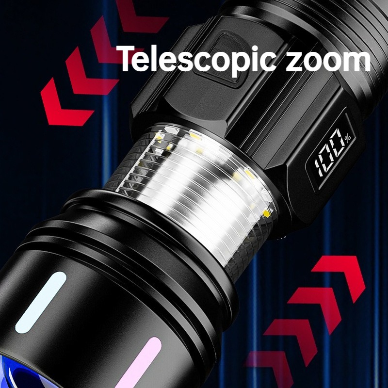 Strong Light LED Flashlight Te - Fishing Light ulasan dan harga