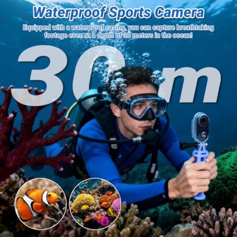 4K Action Camera for Cycling H - Fishing Camera ulasan dan harga