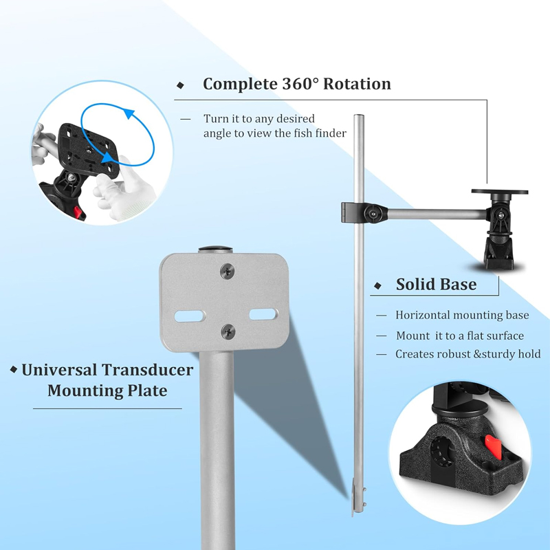 360° Rotation ,Marine Fish Fin - Fish Finder Mount ulasan dan harga