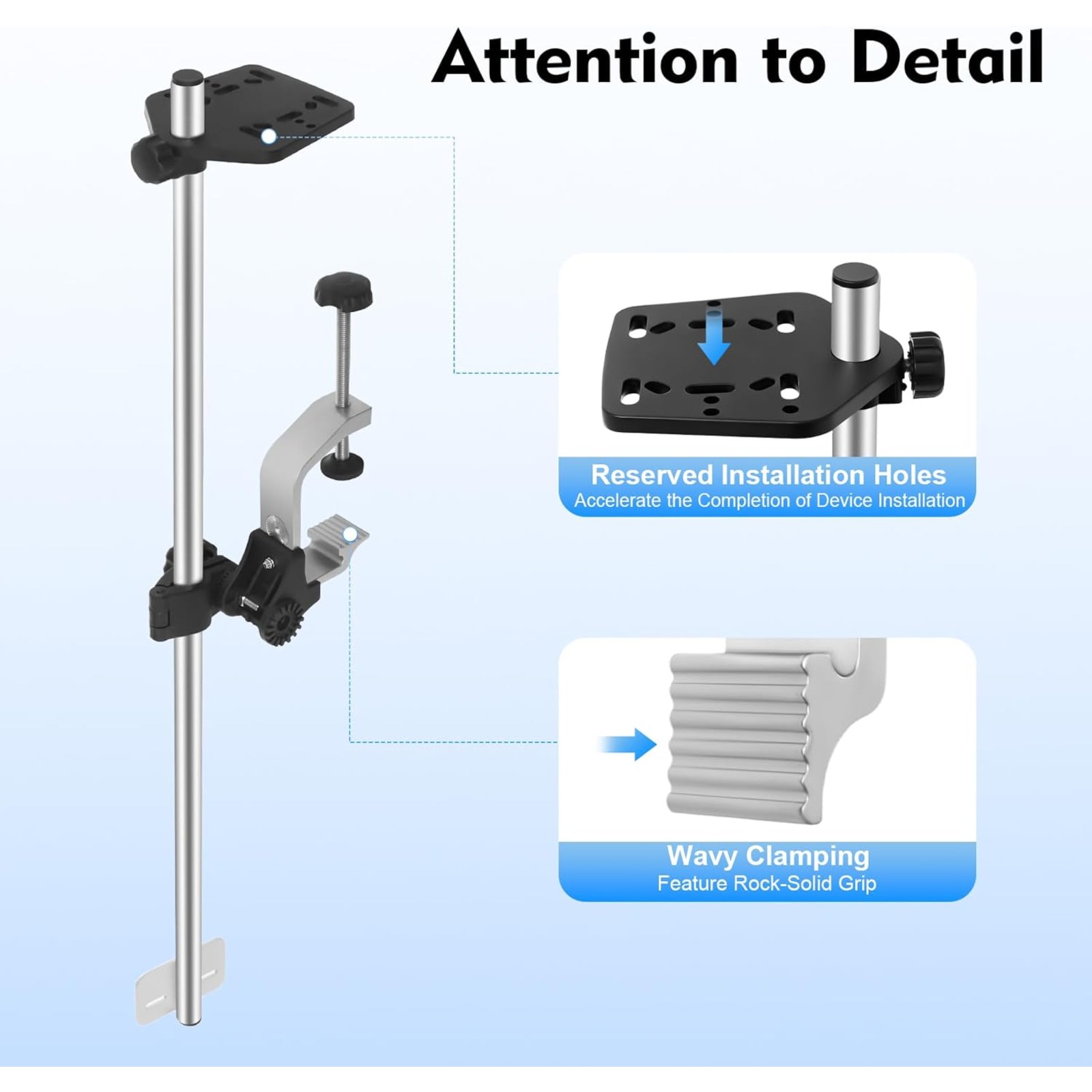 Portable 360° Adjustable Trans - Fish Finder Mount ulasan dan harga