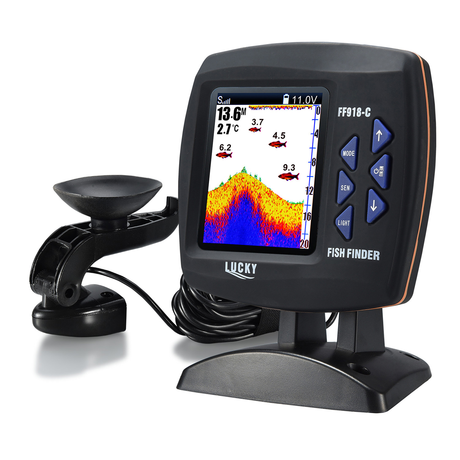 Fish Finder Wireless Sonar Sen - Fish Finder Transducer ulasan dan harga