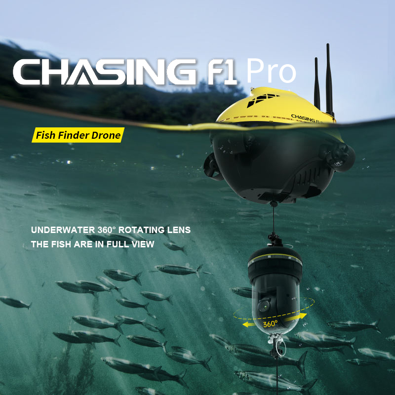 F1 Pro Bait Boat With Fish Fin - Fish Finder Gps ulasan dan harga