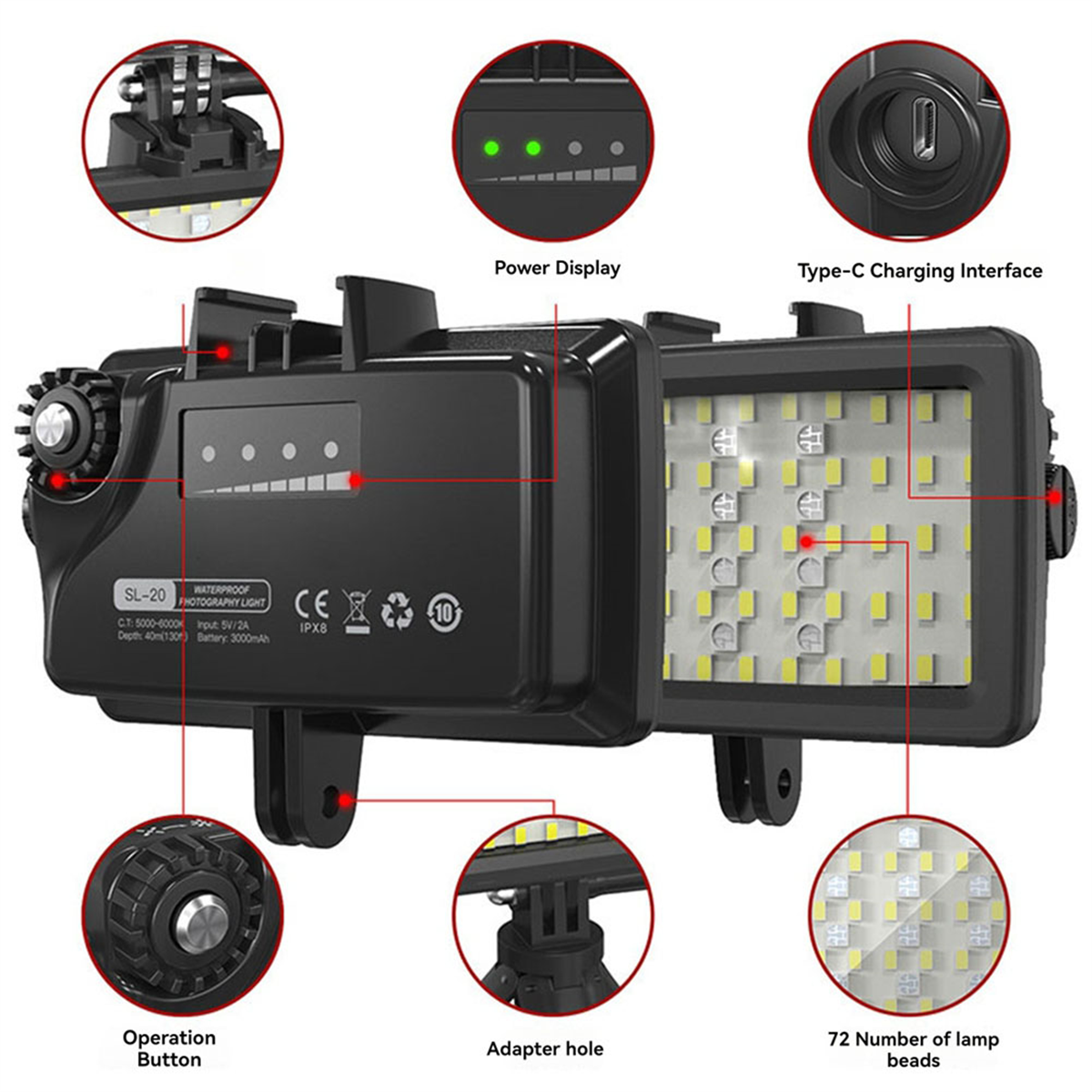 【Last-Chance!】LED Photographic - Underwater Camera ulasan dan harga